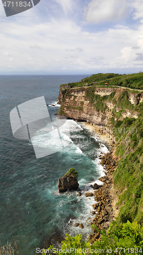 Image of Cliff at Uluwatu Temple or Pura Luhur Uluwatu