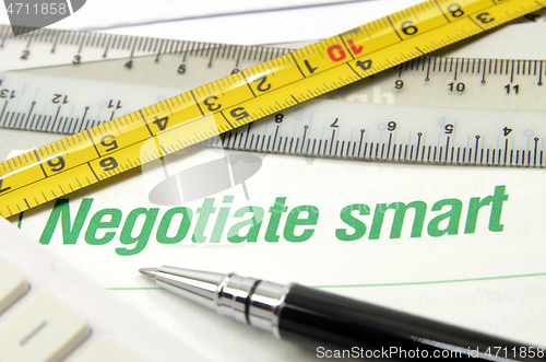 Image of Negotiate smart printed on a book