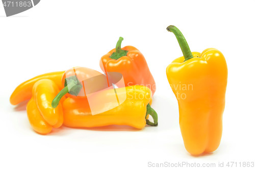 Image of Sweet yellow pepper isolated