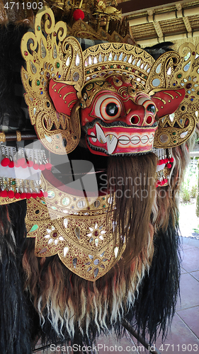 Image of Barong and Rangda used in Bali traditional religious dance