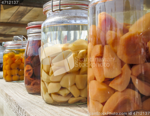 Image of some preserving bottles