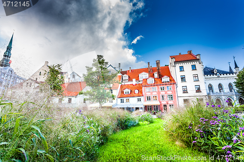 Image of The Livu Square in Riga Old Town, Latvia