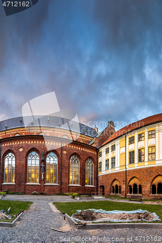 Image of Riga Dome cathedral inner courtyard