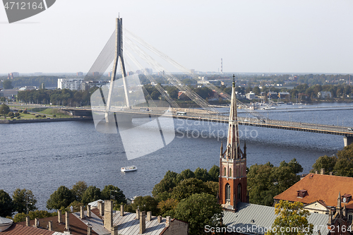 Image of Aerial view of Riga. Latvia