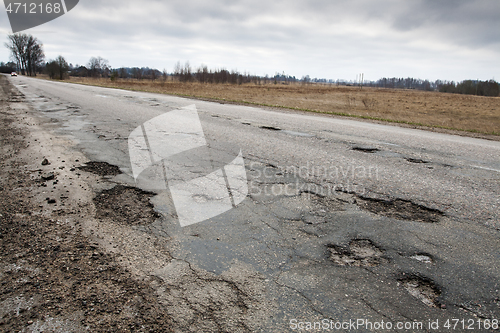 Image of Damaged road