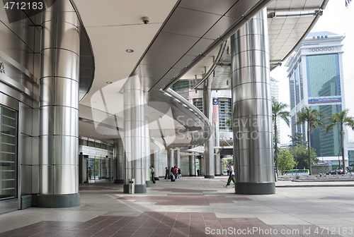 Image of Entrance of the Petronas Twin Towers, Kuala Lumpur, Malaysia