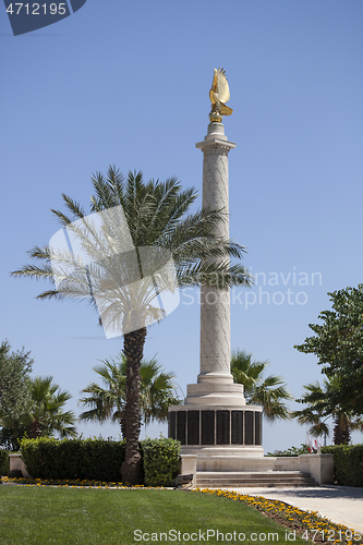 Image of The war memorial monument, Valletta, Malta