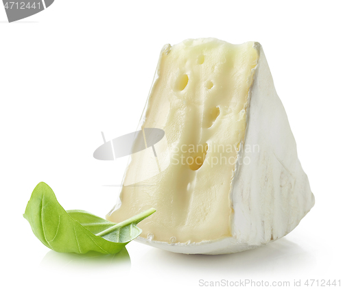 Image of piece of brie cheese