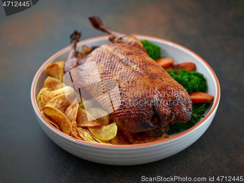 Image of freshly roasted duck roast