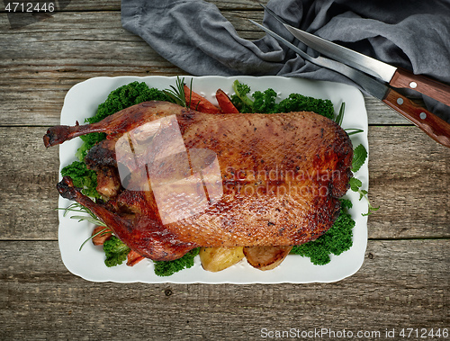 Image of freshly roasted duck roast