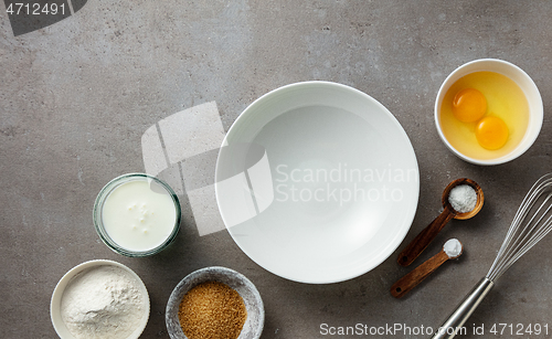 Image of various baking ingredients