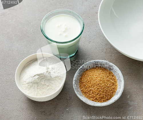 Image of various baking ingredients