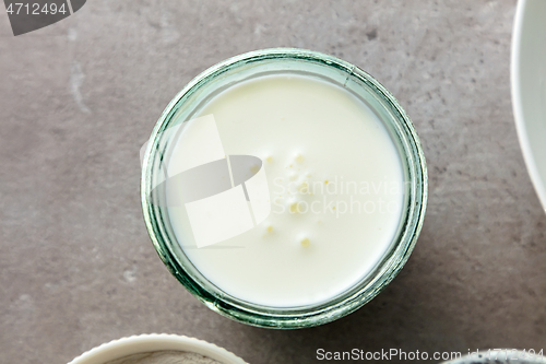 Image of glass of kefir