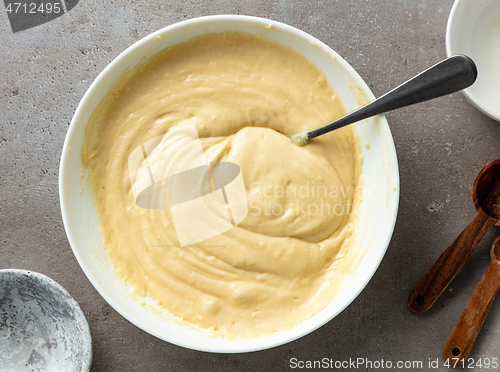 Image of pancake dough bowl