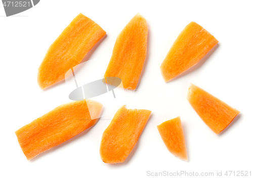 Image of fresh raw carrot slices