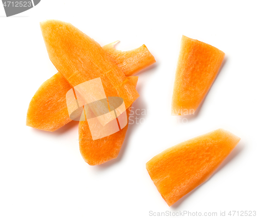 Image of fresh raw carrot slices