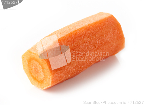 Image of piece of peeled carrot