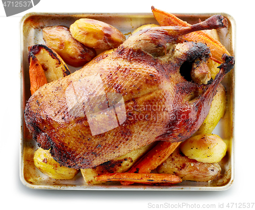 Image of freshly roasted duck roast