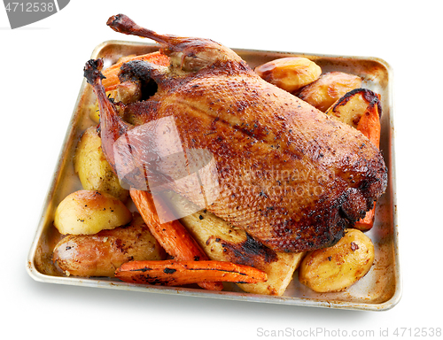 Image of freshly roasted duck roast