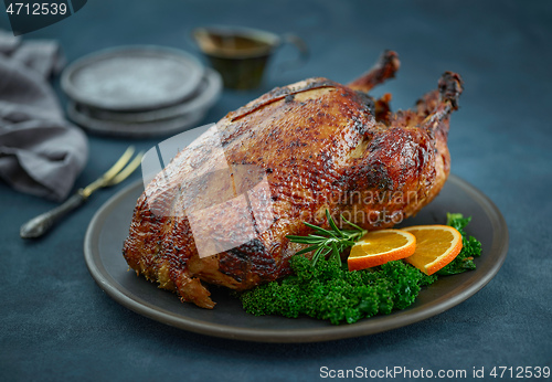 Image of freshly roasted duck roast