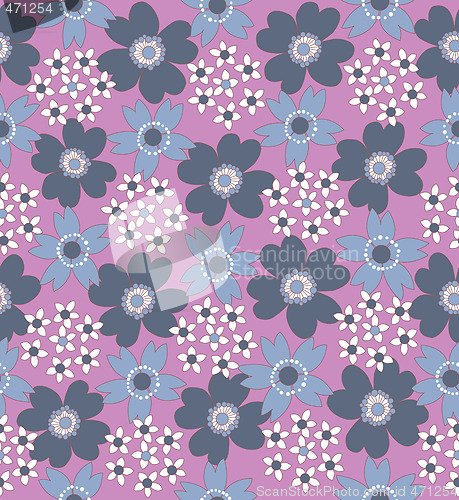 Image of floral seamless tiled pattern 