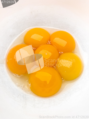 Image of Raw egg yolks