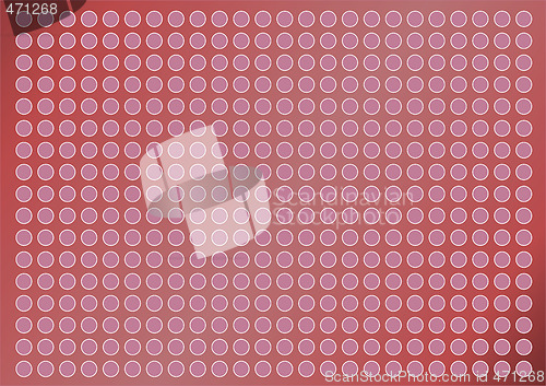 Image of metalic background with holes and circles