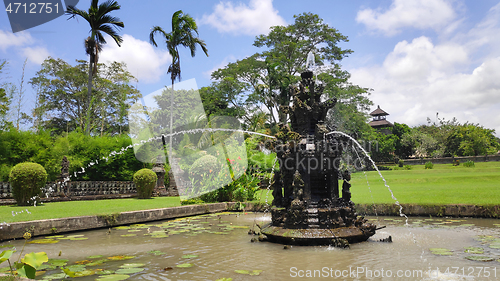 Image of Fountain at Pura Taman Ayun Mengwi Bali Indonesia