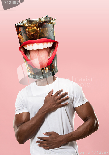 Image of Modern design. Contemporary art collage.
