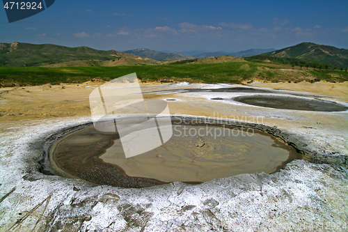 Image of Mud volcanoes eruption