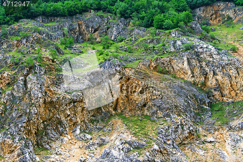 Image of Mountain range in summer