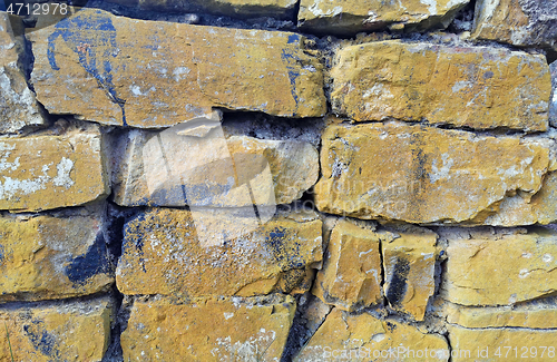 Image of Dacian ruins, close up image