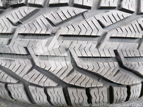 Image of Close up image of winter tyre