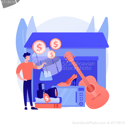 Image of Garage sale abstract concept vector illustration.