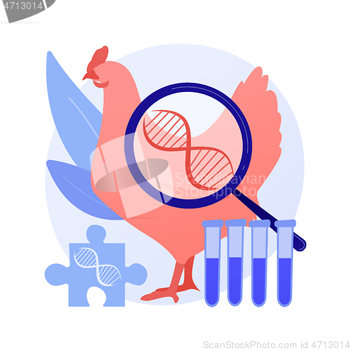 Image of Genetically modified animals abstract concept vector illustration.