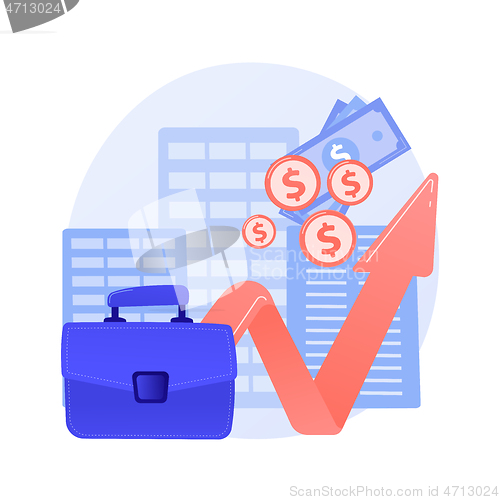 Image of Revenue agency abstract concept vector illustration.