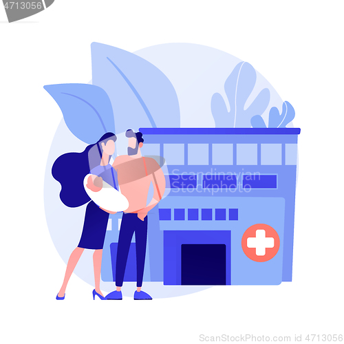 Image of Maternity services abstract concept vector illustration.