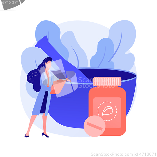 Image of Homeopathy abstract concept vector illustration.