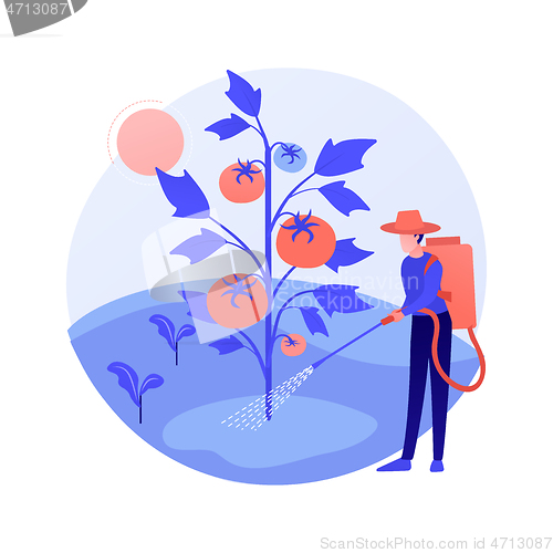 Image of Weed control abstract concept vector illustration.