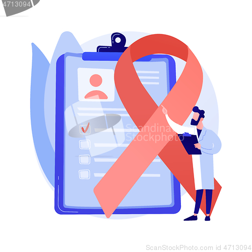 Image of Breast cancer abstract concept vector illustration.