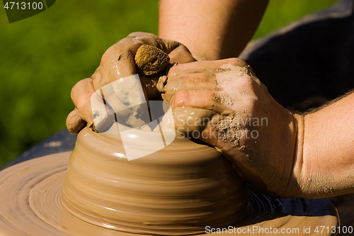 Image of Potters hands