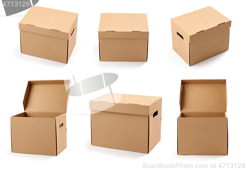 Image of set of cardboard boxes