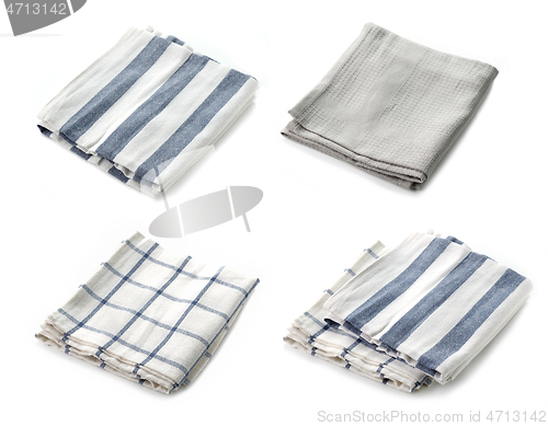 Image of new folded kitchen towels
