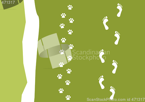 Image of walking the dog pattern