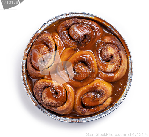 Image of freshly baked cinnamon rolls