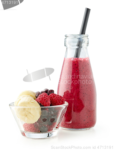 Image of bottle of fresh smoothie