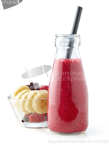 Image of bottle of fresh smoothie