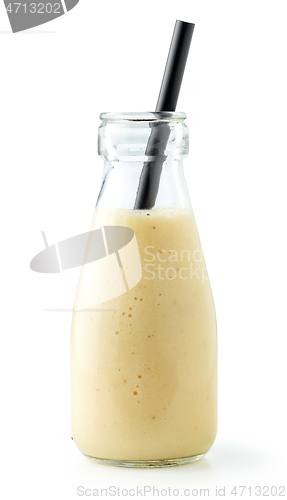 Image of bottle of fresh banana smoothie