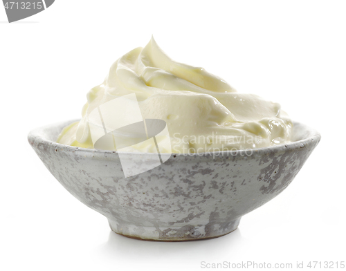 Image of bowl of cream cheese