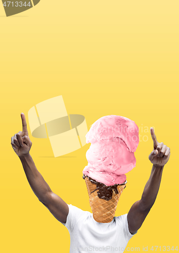 Image of Modern design. Contemporary art collage.